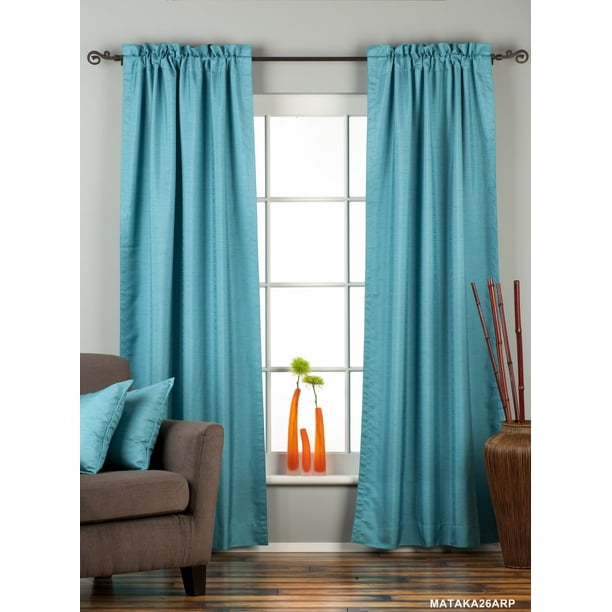Panel Piece Drape Cream Rod Pocket Matka Raw Silk Curtain Panel Piece Drape Cream Rod Pocket Matka Raw Silk Curtain